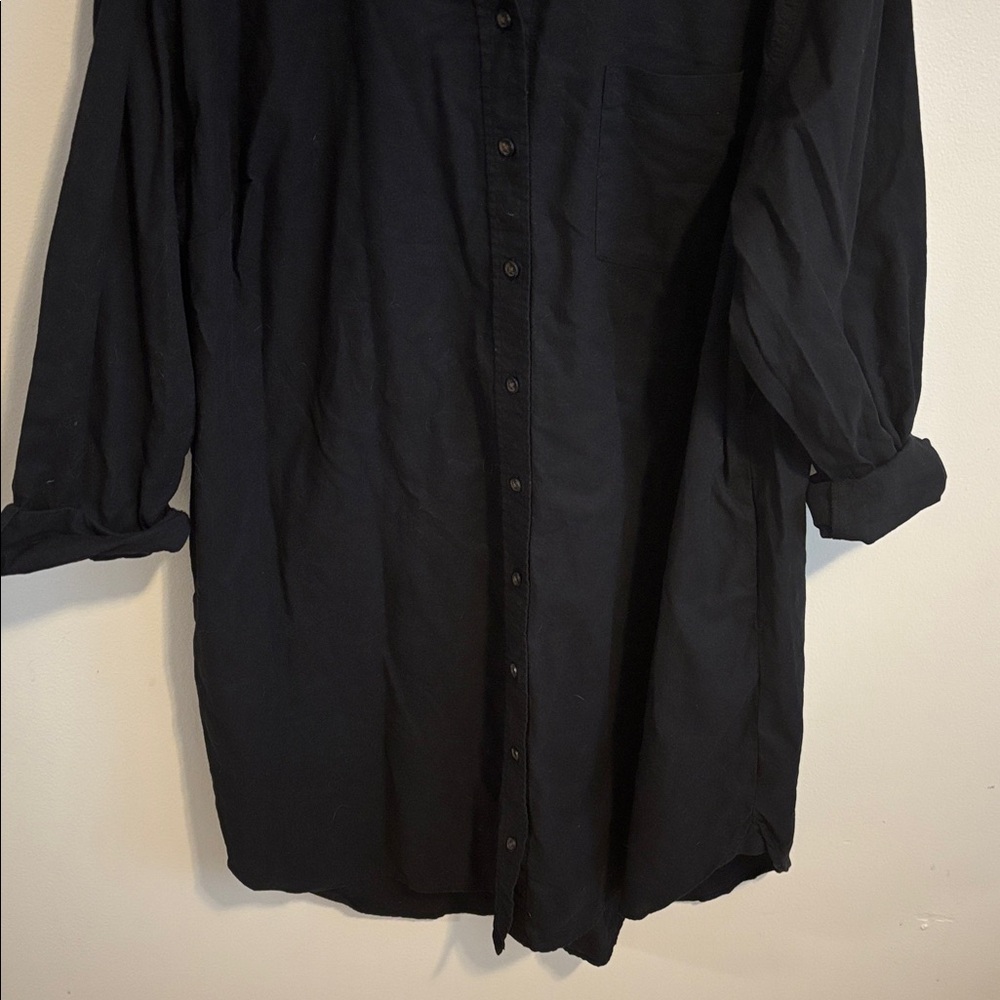 Universal Thread Black Casual Button Down Dress X… - image 3